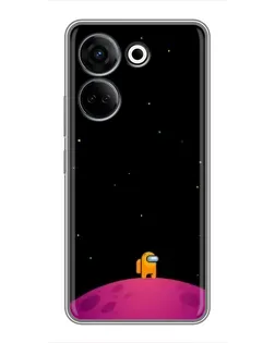 Чехол для TECNO Camon 20 с картинкой «Одинокий герой на планете» Чехол для TECNO Camon 20 с картинкой «Одинокий герой на планете»