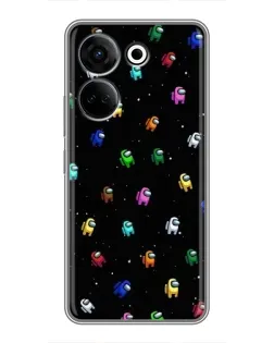 Чехол для TECNO Camon 20 с картинкой «Экипаж Among Us» Чехол для TECNO Camon 20 с картинкой «Экипаж Among Us»
