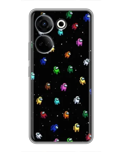 Чехол для TECNO Camon 20 с картинкой «Экипаж Among Us»