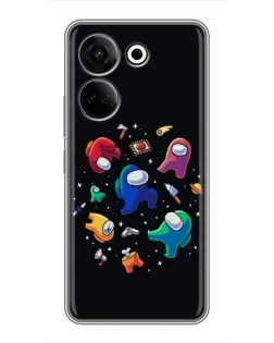 Чехол для TECNO Camon 20 с картинкой «Among Us космос»