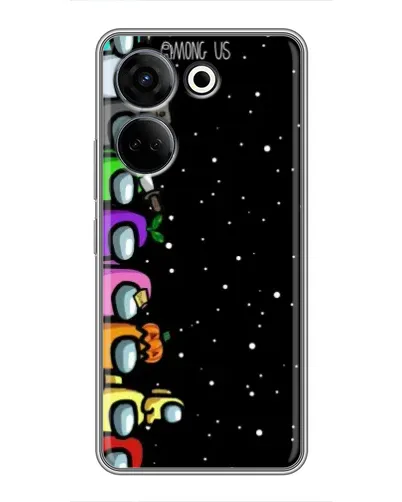 Чехол для TECNO Camon 20 с картинкой «Команда Among Us»