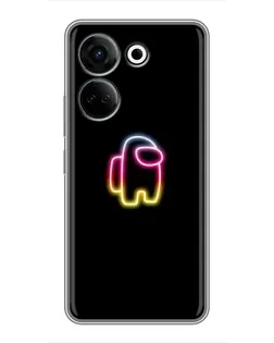 Чехол для TECNO Camon 20 с картинкой «Among Us градиент»