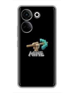 Чехол для TECNO Camon 20 с картинкой «Алмазная кирка»