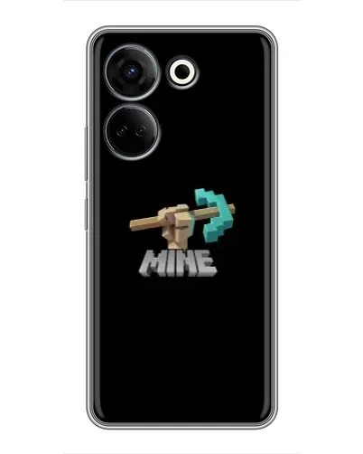Чехол для TECNO Camon 20 с картинкой «Алмазная кирка»