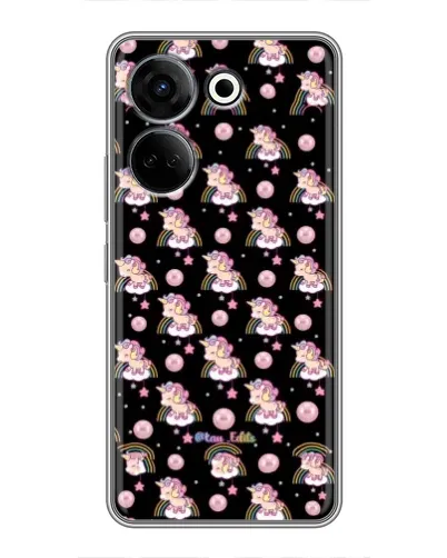 Чехол для TECNO Camon 20 с картинкой «Magic Unicorn паттерн»