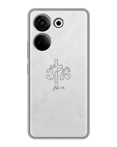 Чехол для TECNO Camon 20 с картинкой «Иоанна 3:16 Крест» Чехол для TECNO Camon 20 с картинкой «Иоанна 3:16 Крест»