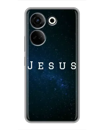 Чехол для TECNO Camon 20 с картинкой «Звездное небо Jesus» Чехол для TECNO Camon 20 с картинкой «Звездное небо Jesus»