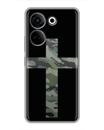 Чехол для TECNO Camon 20 с картинкой «Милитари Крест» Чехол для TECNO Camon 20 с картинкой «Милитари Крест»