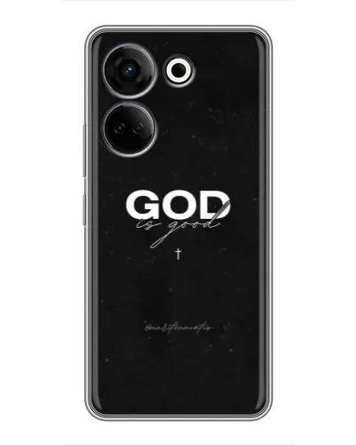 Чехол для TECNO Camon 20 с картинкой «GOD — Бог над всем» Чехол для TECNO Camon 20 с картинкой «GOD — Бог над всем»