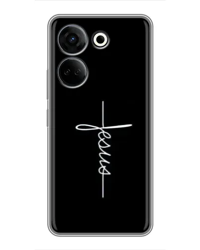 Чехол для TECNO Camon 20 с картинкой «Тонкая линия веры» Чехол для TECNO Camon 20 с картинкой «Тонкая линия веры»