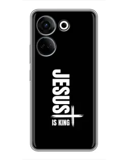 Чехол для TECNO Camon 20 с картинкой «Вертикаль веры Jesus»