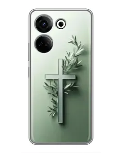 Чохол для TECNO Camon 20 з картинкою «Оливкова гілка»
