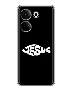 Чохол для TECNO Camon 20 з картинкою «Риба  Jesus»