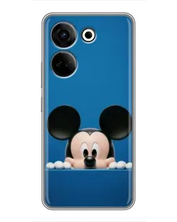 Чехол для TECNO Camon 20 с картинкой «Микки выглядывает»