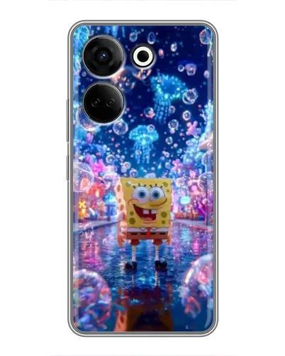 Чехол для TECNO Camon 20 с картинкой «Неоновый океан»