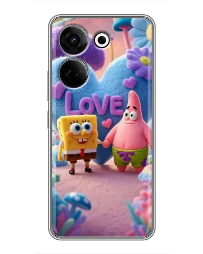 Чехол для TECNO Camon 20 с картинкой «Губка Боб Патрик»