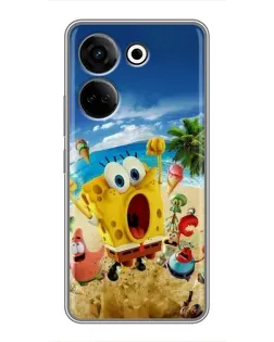 Чехол для TECNO Camon 20 с картинкой «Развлечения на пляже»