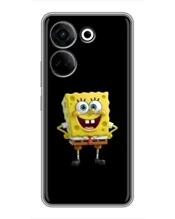 Чехол для TECNO Camon 20 с картинкой «Классический Губка Боб»