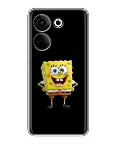 Чехол для TECNO Camon 20 с картинкой «Классический Губка Боб»