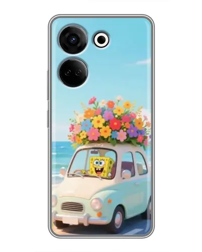 Чехол для TECNO Camon 20 с картинкой «Автомобильное путешествие»