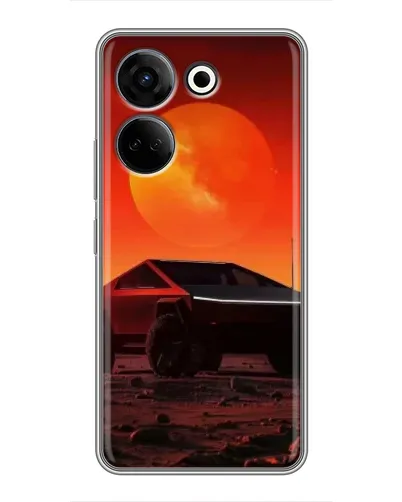 Чехол для TECNO Camon 20 с картинкой «Cybertruck на Марсе»