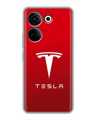 Чехол для TECNO Camon 20 с картинкой «Tesla Red Classic»