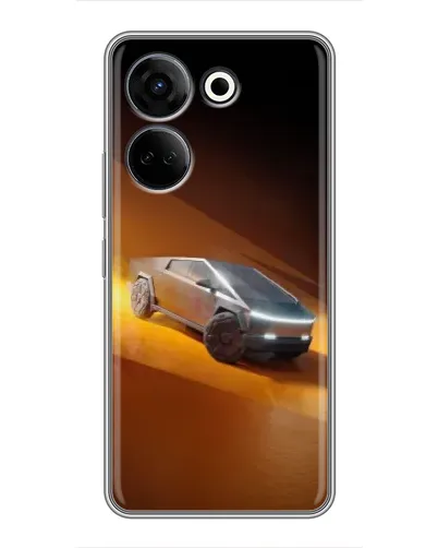 Чехол для TECNO Camon 20 с картинкой «Cybertruck в пустыне»
