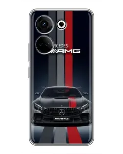 Чехол для TECNO Camon 20 с картинкой «Mercedes — белый карбон» Чехол для TECNO Camon 20 с картинкой «Mercedes — белый карбон»