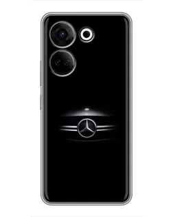 Чехол для TECNO Camon 20 с картинкой «Mercedes — абстрактные линии»