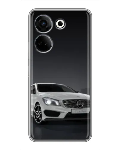 Чехол для TECNO Camon 20 с картинкой «Mercedes AMG GT Silver»