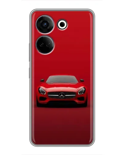 Чехол для TECNO Camon 20 с картинкой «Красный Mercedes AMG»