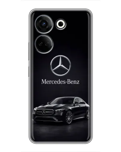 Чехол для TECNO Camon 20 с картинкой «Mercedes — решетка радиатора»