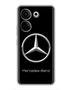 Чехол для TECNO Camon 20 с картинкой «Mercedes Silver Logo»