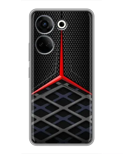 Чехол для TECNO Camon 20 с картинкой «Mercedes Carbon Grid»