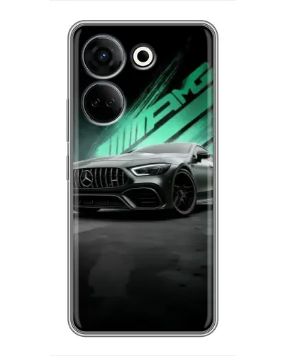 Чехол для TECNO Camon 20 с картинкой «Темный Mercedes AMG»