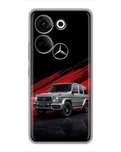 Чехол для TECNO Camon 20 с картинкой «Mercedes G-Class красный»
