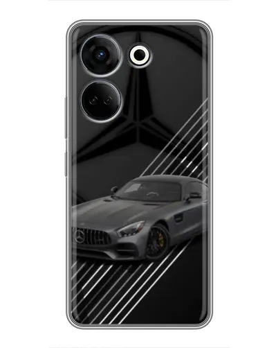 Чехол для TECNO Camon 20 с картинкой «Mercedes AMG — графика»