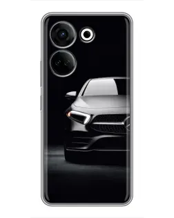 Чехол для TECNO Camon 20 с картинкой «Свет фар Mercedes»