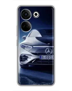 Чехол для TECNO Camon 20 с картинкой «Mercedes EQ — будущее»
