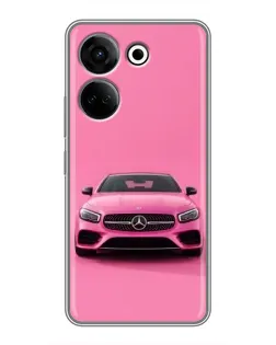 Чохол для TECNO Camon 20 з картинкою «Рожевий Mercedes AMG»