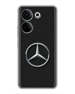 Чохол для TECNO Camon 20 з картинкою «Карбоновий Mercedes стиль»