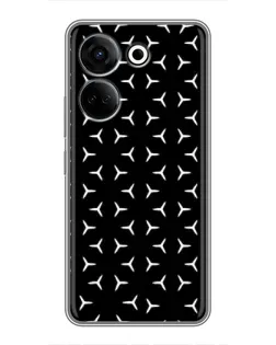 Чохол для TECNO Camon 20 з картинкою «Mercedes паттерн зірок»