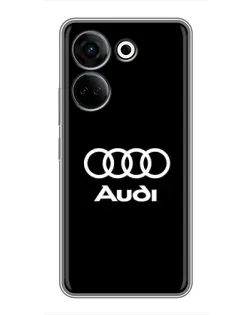Чехол для TECNO Camon 20 с картинкой «Классическое лого Audi»
