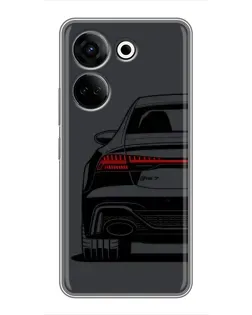 Чехол для TECNO Camon 20 с картинкой «Задняя часть Audi — арт»