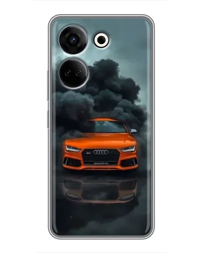 Чехол для TECNO Camon 20 с картинкой «Audi в облаках дыма» Чехол для TECNO Camon 20 с картинкой «Audi в облаках дыма»