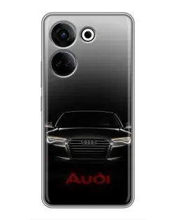 Чехол для TECNO Camon 20 с картинкой «Audi — градиентный контур»