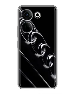 Чехол для TECNO Camon 20 с картинкой «Audi — абстрактные кольца»