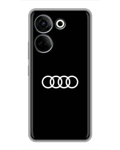 Чехол для TECNO Camon 20 с картинкой «Audi White Logo» Чехол для TECNO Camon 20 с картинкой «Audi White Logo»