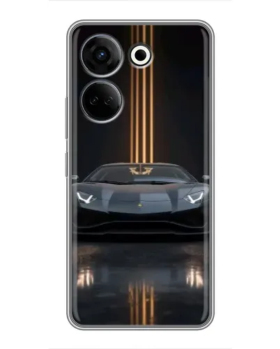 Чехол для TECNO Camon 20 с картинкой «Lamborghini золотые линии» Чехол для TECNO Camon 20 с картинкой «Lamborghini золотые линии»