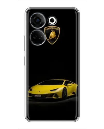 Чехол для TECNO Camon 20 с картинкой «Lamborghini желтый акцент» Чехол для TECNO Camon 20 с картинкой «Lamborghini желтый акцент»